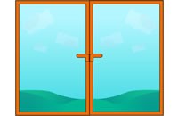Fenster Typen – 2 Flügel breit