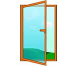 Fenster Öffnungstypen – Drehflügel